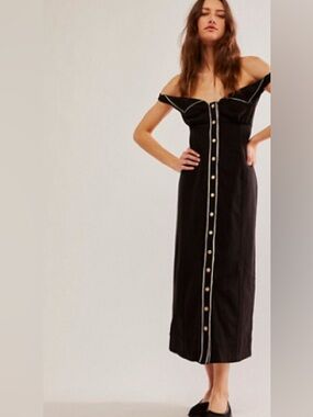 Free People‎ Linnea Midi Dress small